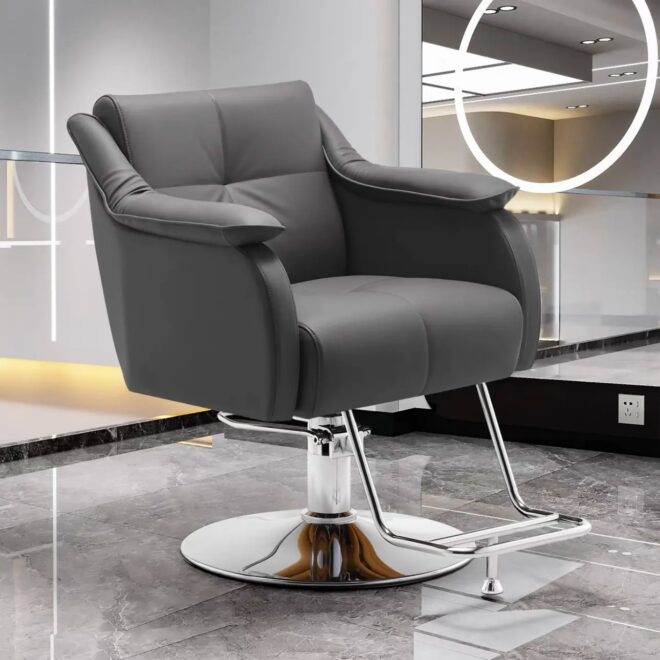 Leather Lifting Hairdressing Chair