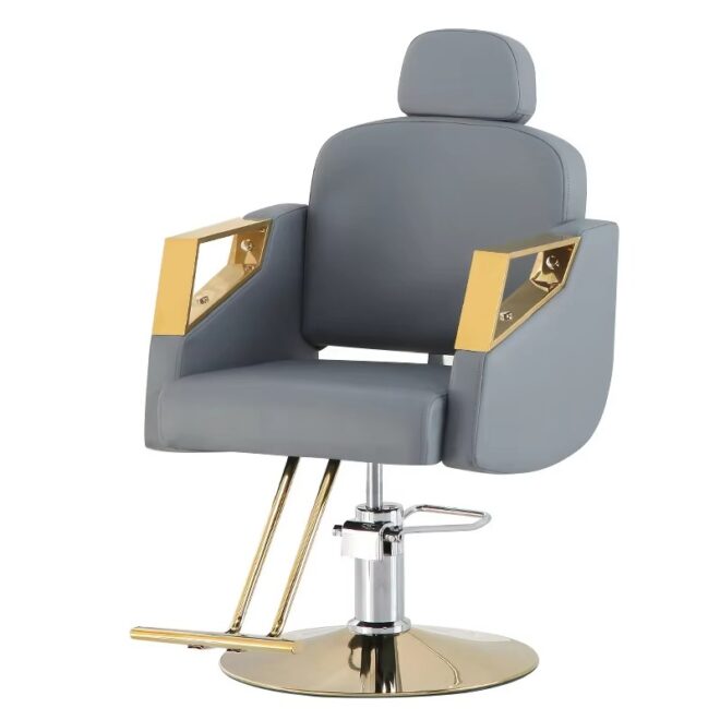 Barber Shop Hairdressing Salon Gray gold