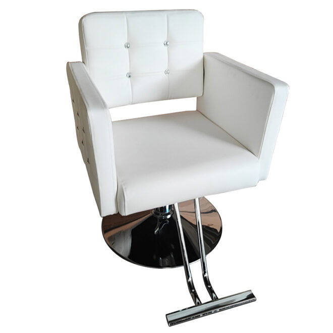 Salon/Barber Chair for Hairdresser/Home Hairdresser White