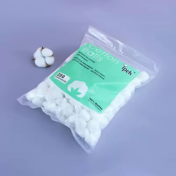 Cotton Balls, Pure Cotton Balls, Absorbent, 200 Count - Soft,Multipurpose Cotton Balls for Makeup