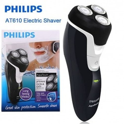 Philips AquaTouch Men’s Shaver Dry & Wet with foam, AT610  Smoother